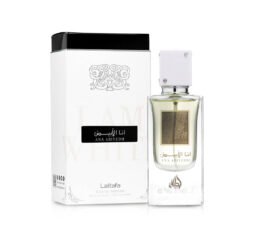 Lattafa Ana Abiyedh Eau de Parfum for men – fresh citrus, vanilla, musk and amber fragrance.