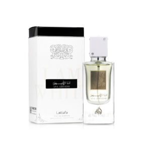 Lattafa Ana Abiyedh Eau de Parfum for men – fresh citrus, vanilla, musk and amber fragrance.