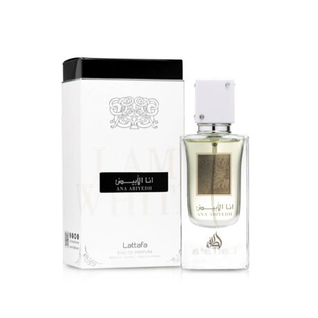 Lattafa Ana Abiyedh Eau de Parfum for men – fresh citrus, vanilla, musk and amber fragrance.