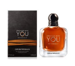 Emporio Armani Stronger With You Intensely Eau de Parfum for Men – warm, sweet and spicy amber fragrance bottle