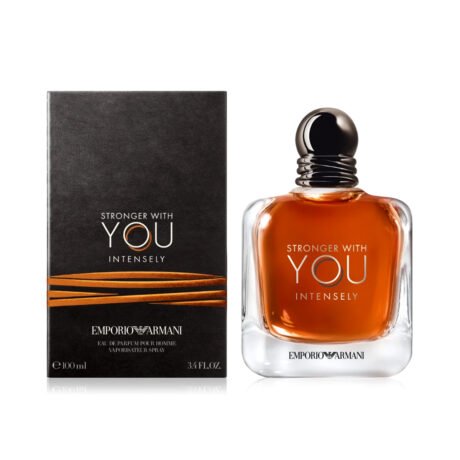 Emporio Armani Stronger With You Intensely Eau de Parfum for Men – warm, sweet and spicy amber fragrance bottle